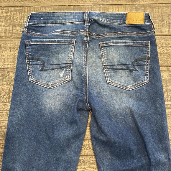💙NWOT Am Eagle Super stretch Butter Soft lightly distressed Jegging Jeans 💙 - Picture 3 of 9